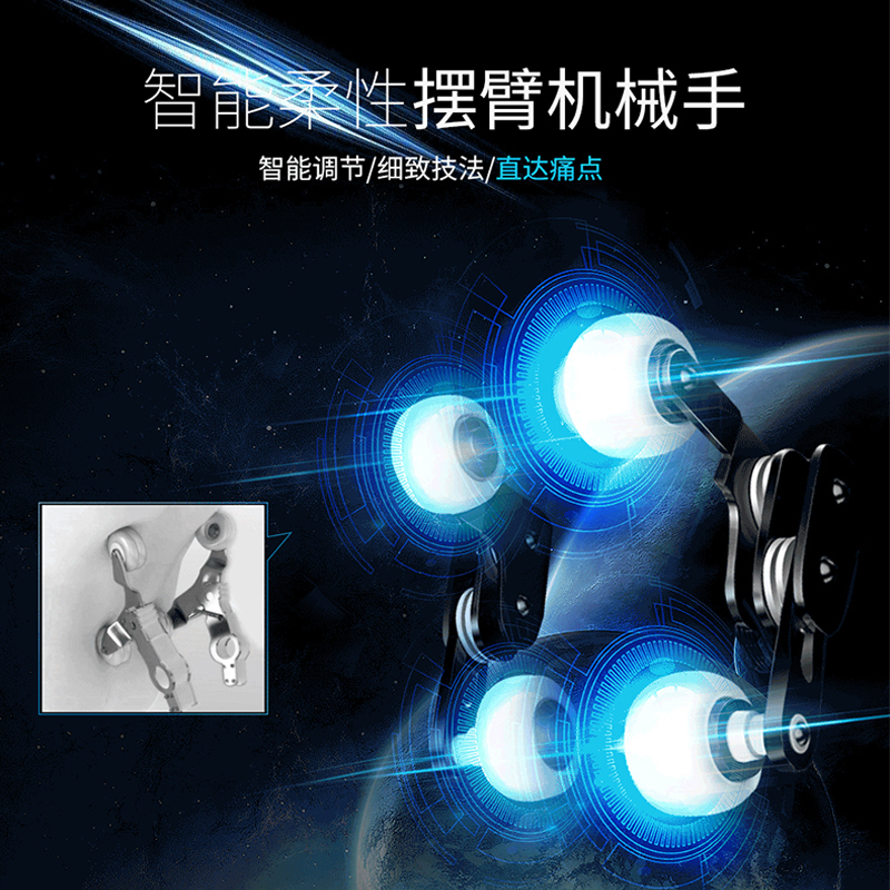 Chigo/志高豪华按摩椅X11SL家用全身全自动太空豪华舱小型多功能电动沙发深V零重力颈椎肩腰背部揉捏按摩器 高配黑白