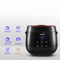 飞利浦（Philips）电饭煲HD3160家用迷你智能预约电饭锅底盘加热不粘涂层内胆2L太空黑可制作酸奶HD3060升级