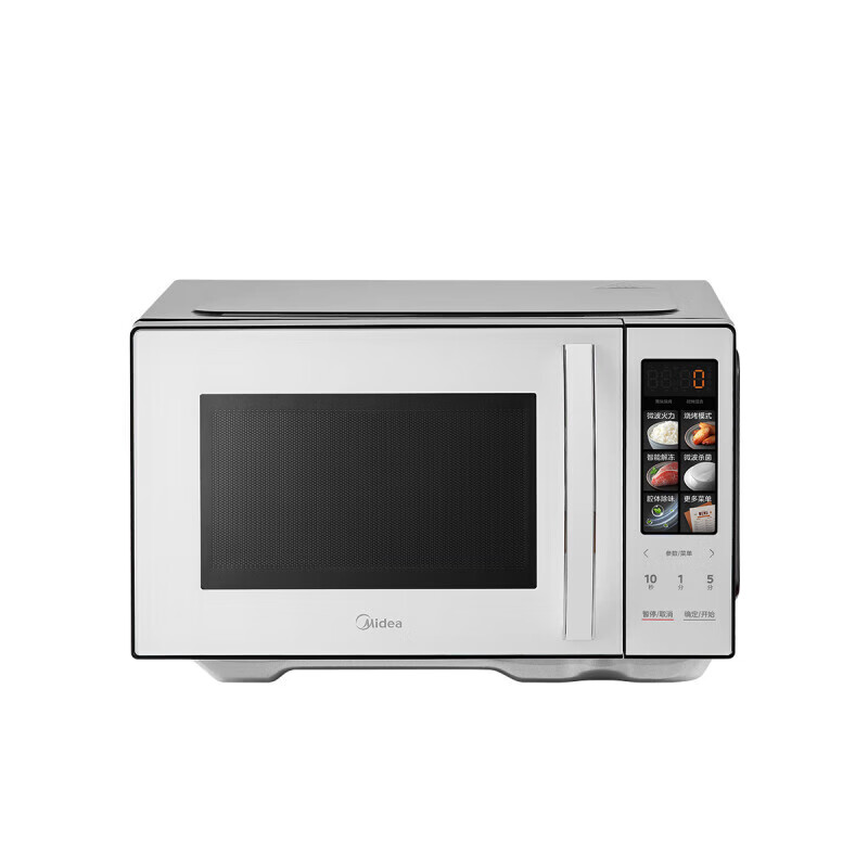 美的臻彩变频微波炉智能杀菌23L多功能烤箱一体机900W五档大火力平板加热 C23K4高清大图