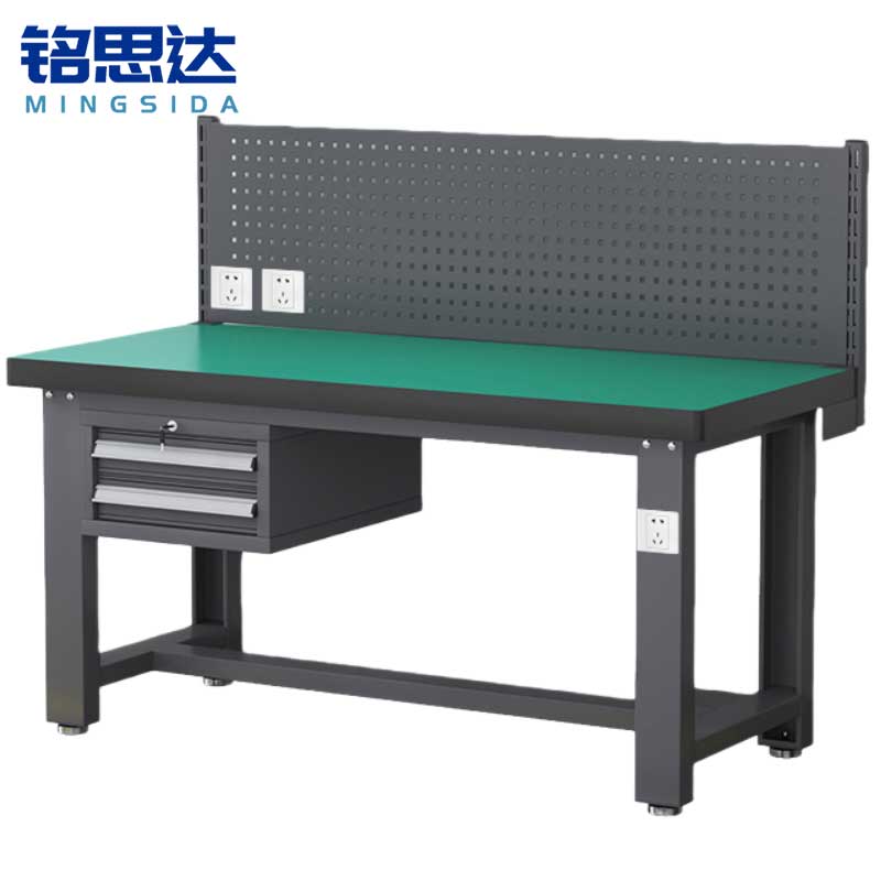 铭思达钳工操作台1.2米吊二抽张高清大图