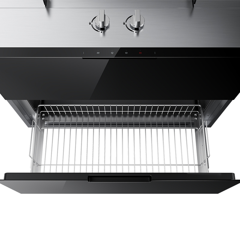 火星人(marssenger)E2G/H集成灶 不锈钢台面侧吸下排家用烟灶烘套餐一体灶正品 天然气高清大图