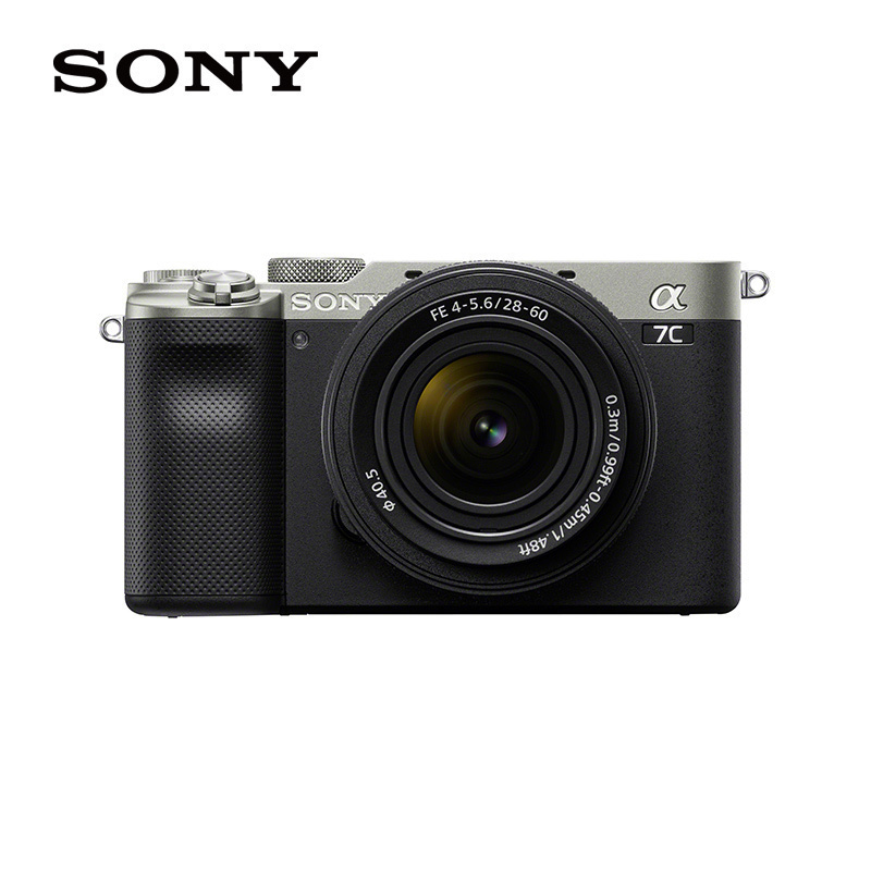 索尼(SONY)Alpha 7CL 银色 全画幅微单数码相机 标准变焦镜头FE 28-60mm F4-5.6单镜头套装 银色(ILCE-7CL)
