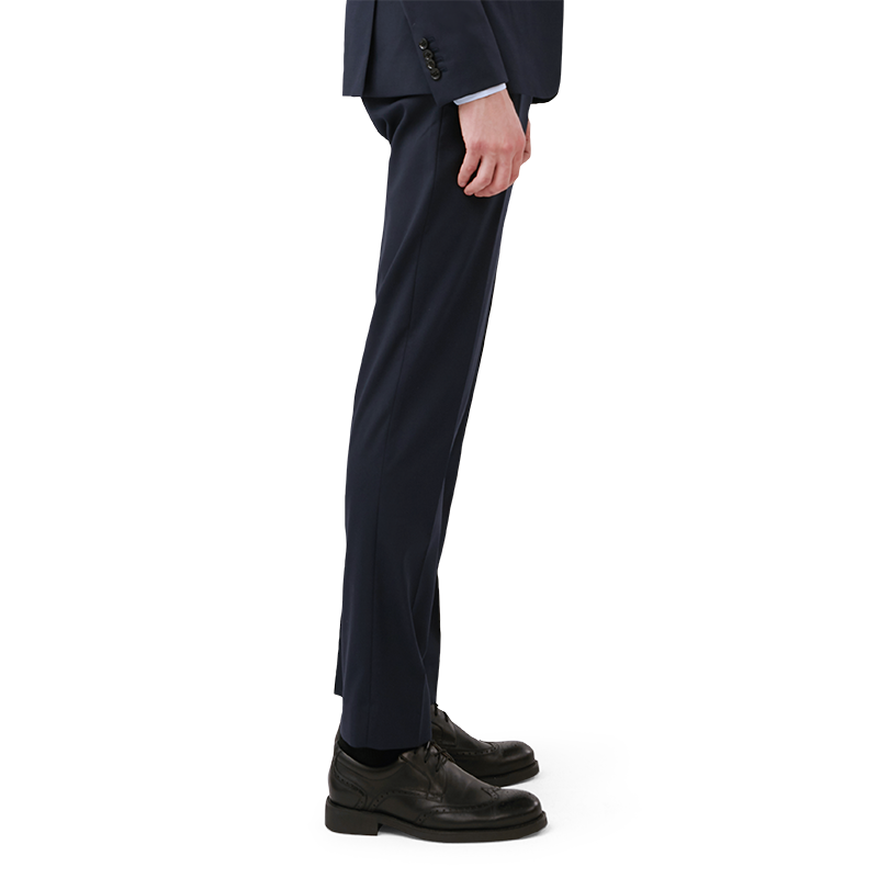 码尚衣企穿团购男士易打理藏青色西裤经典商务易打理