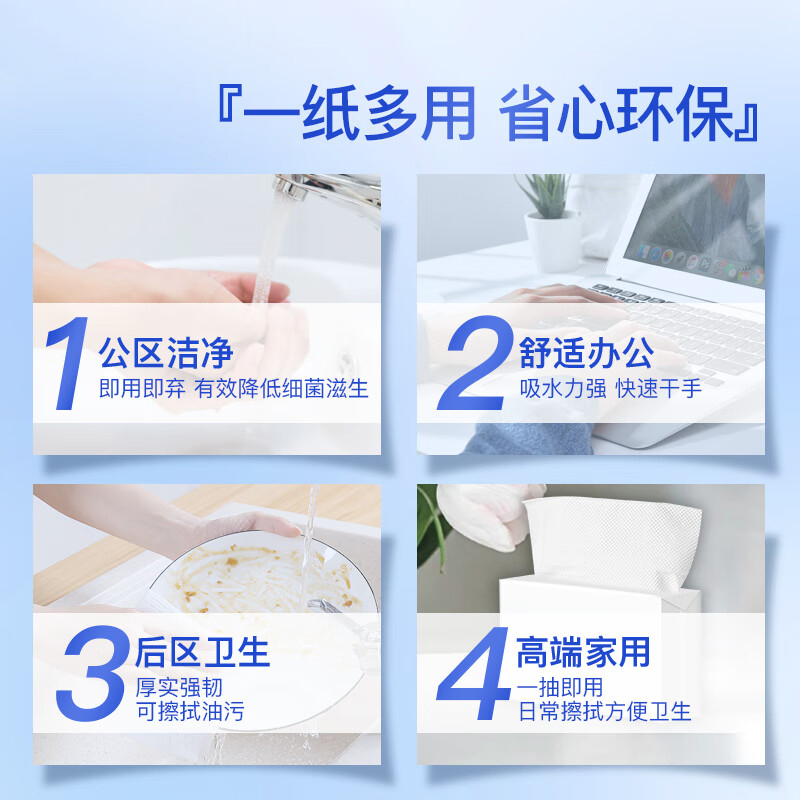百晟长恒BSCH-55 擦手纸 单包200抽 20包/1箱(计价单位:箱)白色高清大图