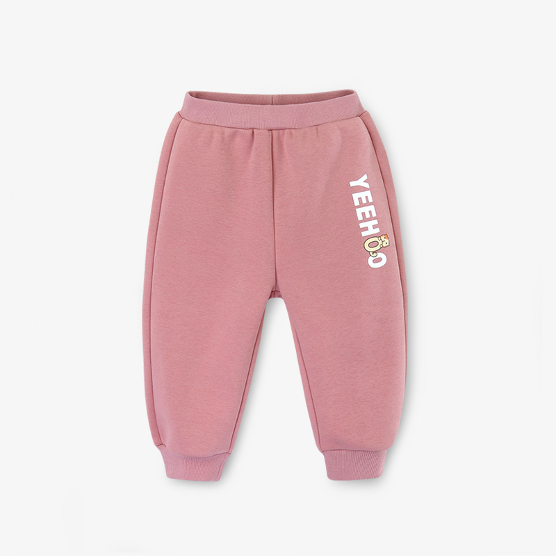 英氏童装童装儿童裤子长裤宽松加不倒绒yrkcj30399a01