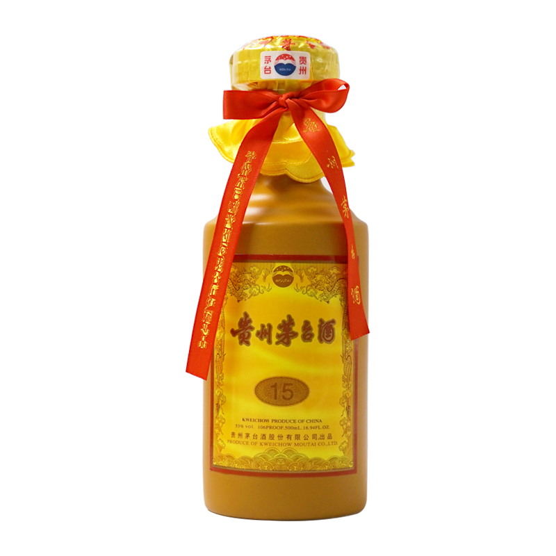 贵州茅台酒 15年 十五年年份茅台 53度500ml 酱香型白酒 单瓶