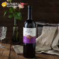 澳洲 Lucky Kangaroo幸运袋鼠梅洛干红葡萄酒750ml