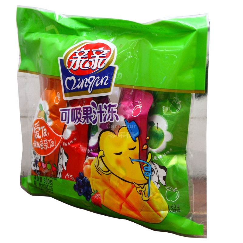 亲亲 果冻 吸吸果冻多种口味300g(休闲零食)