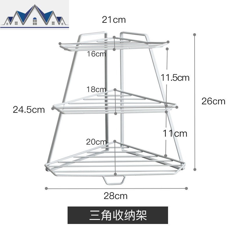 铁艺厨房置物架转角三角调料架调味用品收纳架子多层落地现代简约_1_490 收藏加购