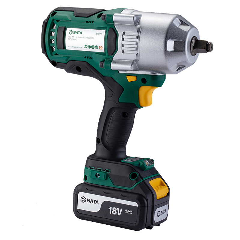 世达sataj系列18v锂电无刷冲击扳手电动扳手51075
