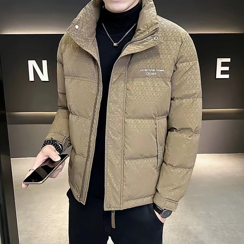 冬季加厚羽绒服男士短款2024新款休闲立领白鸭绒保暖上衣外套潮流高清大图