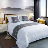 洛菲源 床尾单 星级酒店常用高档装饰布床尾巾(颜色多样可选) 规格45*200cm 条