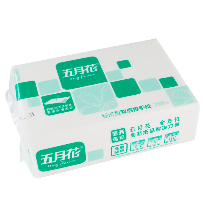 五月花 A18250S 擦手纸干手纸吸水纸 商务公用卫生纸 整箱装