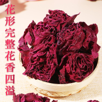 [买1送1 同款]北京同仁堂墨红玫瑰花茶正品云南原产新非鲜冻干玫瑰可食用重瓣大朵花冠泡水茶官方旗舰店