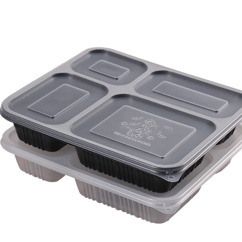 册宣 一次性饭盒食堂打包盒 22.5*20*4.5cm 200个/箱(单位:箱)高清大图