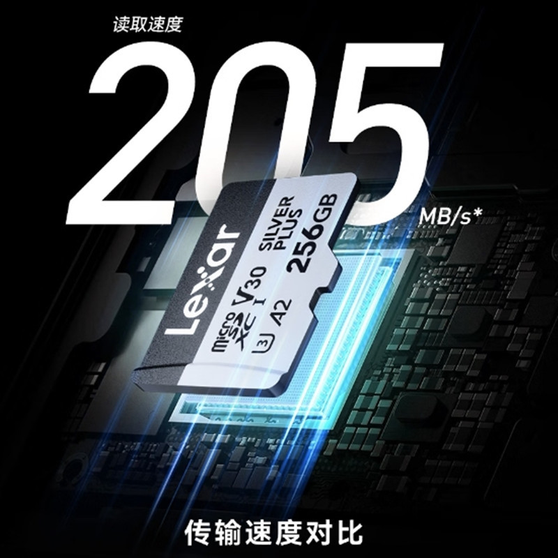 雷克沙(Lexar)SILVER PLUS TF 256GB (MicroSD)存储卡