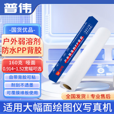 办公用纸 普伟 电脑打印纸 1.6*100m 240g 100张/包 1包