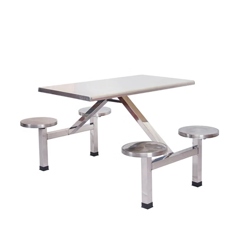 合祥源 连体餐桌椅组合 1100*600*750mm QX-CZ21 单位:张高清大图