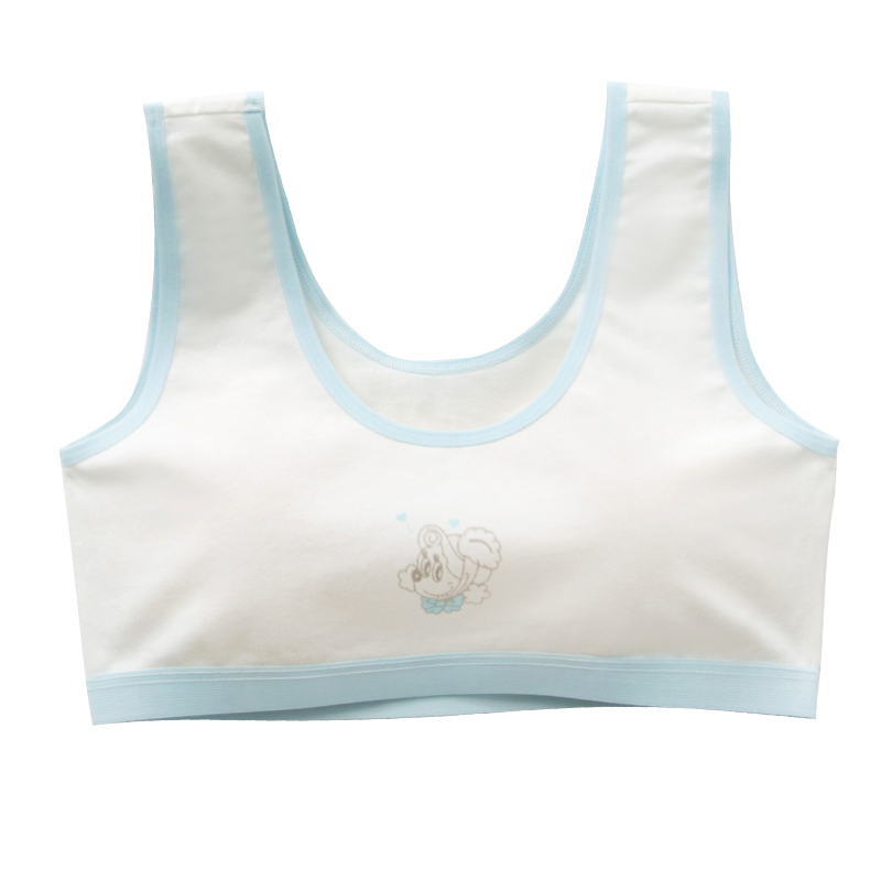 巴布豆配饰儿童内衣四季款女童小背心纯棉小吊带女孩文胸小学生抹胸夏