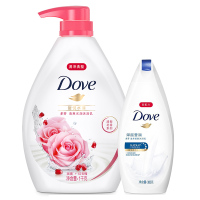 多芬(Dove) 沐浴乳 甜悦水润1KG+深层营润300g[联合利华]