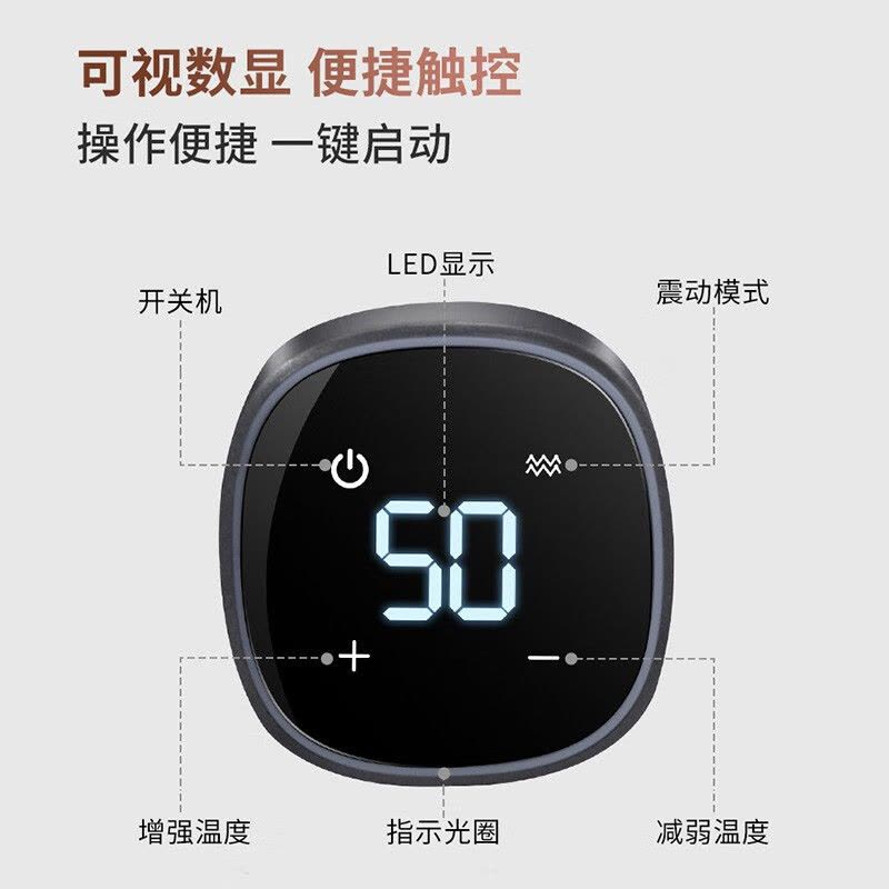 践程腿部按摩器电动加热膝盖理疗仪热循环保暖关节炎老寒腿膝盖宝HQ-10 棕色图片