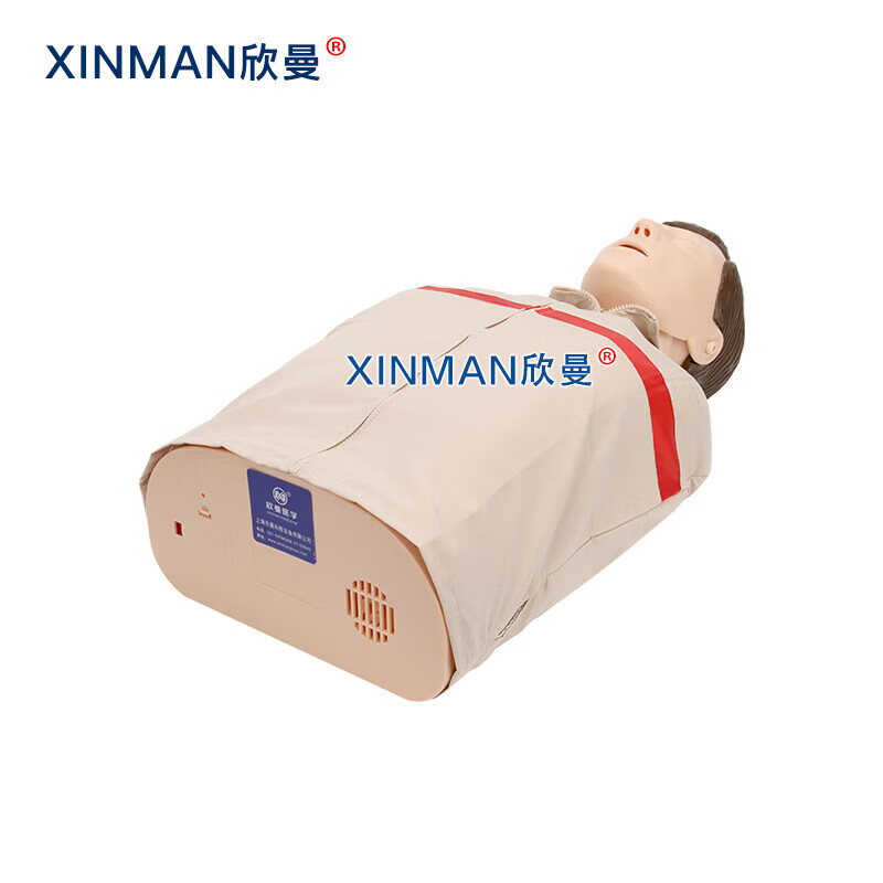 欣曼科教 自动体外模拟除颤与CPR模拟人训练组合模型XM-CPR199高清大图