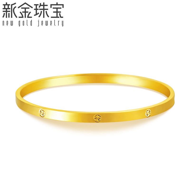 脚链>新金>新金米字花黄金手镯/手链/脚链>点击前往购买评价:价格￥ 