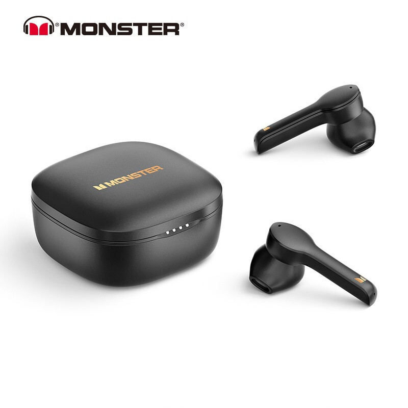 魔声 Monster Clarity550LT 无线拉蓝牙耳机 半入耳式运动音乐耳机 通话降噪 黑色