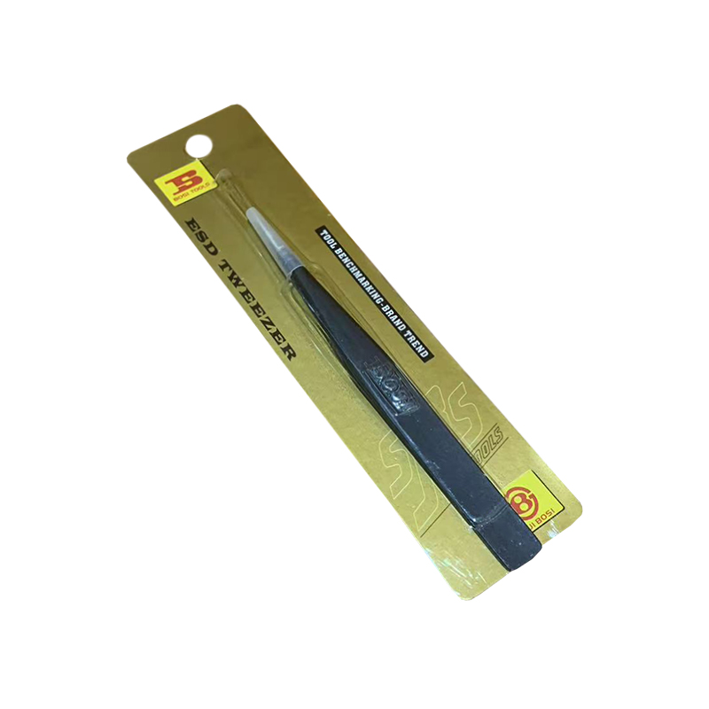 波斯(BOSI)防静电不锈钢尖头镊子(125×11×2mm)把高清大图