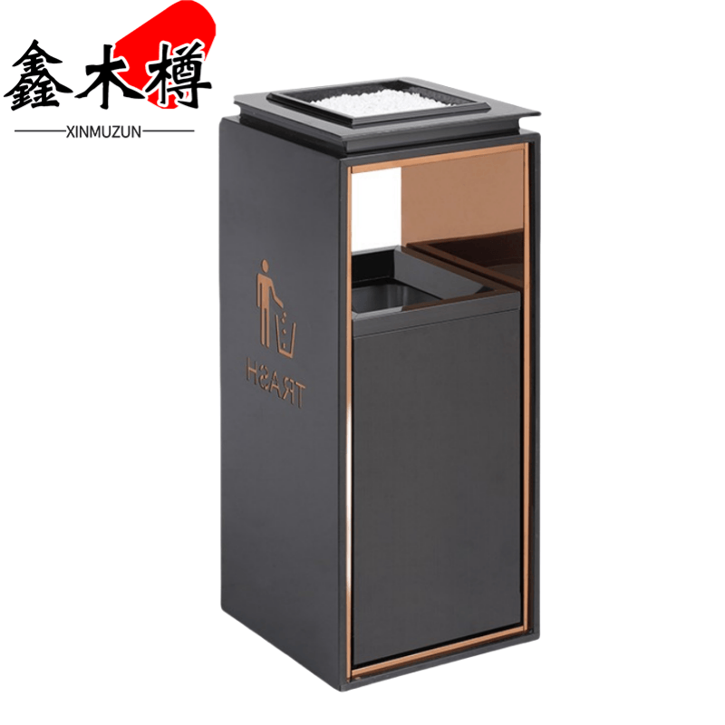 鑫木樽立式垃圾桶小号个高清大图