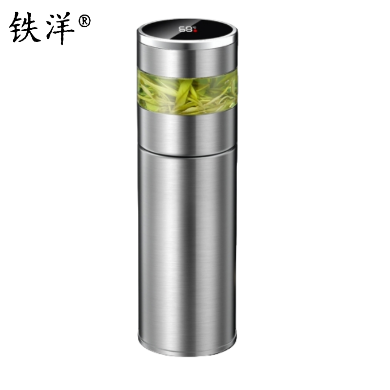 铁洋 茶水分离显温保温杯 450ML 个