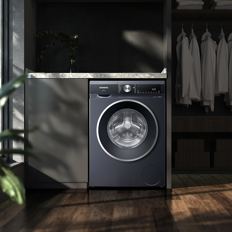 西门子洗衣机siemens10公斤滚筒洗衣机iq300超氧洗衣机wb45ame10w