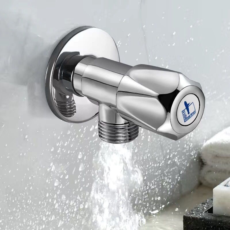 f006蓝标冷水潜水艇全铜角阀三角阀冷热加长大流量热水器专用角阀f006