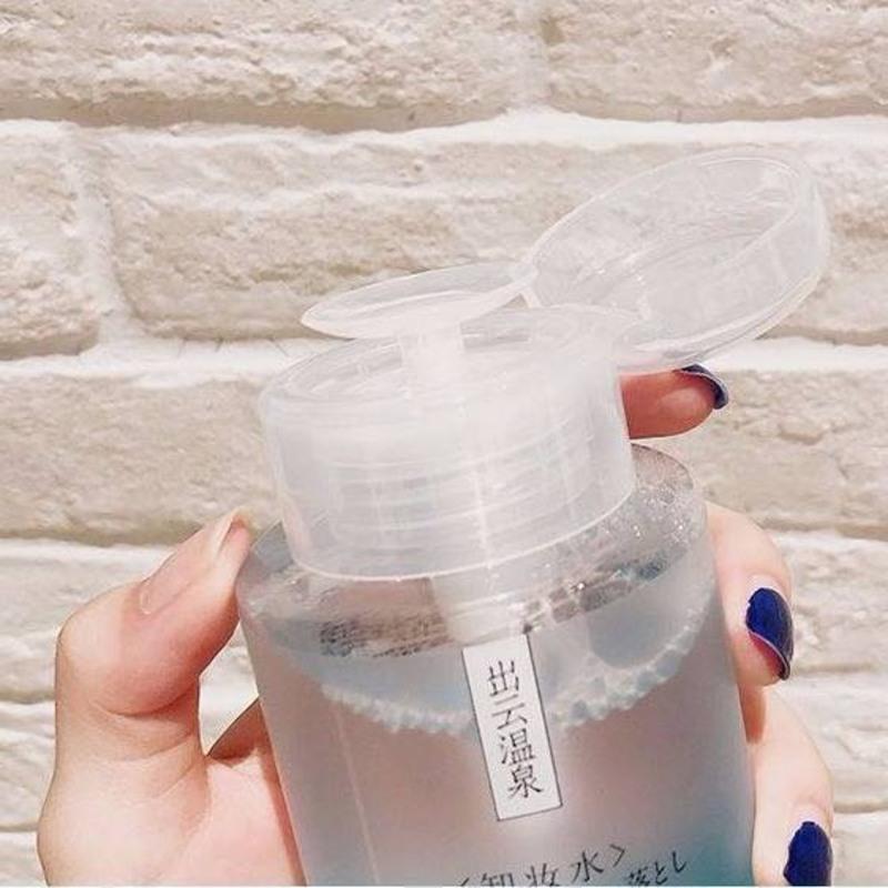 出云温泉按压卸妆水300ml脸部温和深层清洁无刺激卸妆水100ml 非按压100ml[送卸妆棉]
