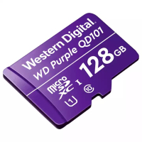 西部数据(WD)128GB TF卡 手机内存卡 行车记录仪/安防监控专用视频存储卡 耐用型CLASS 10