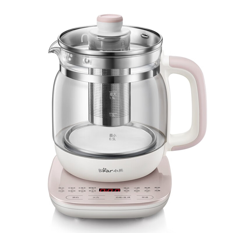 小熊Bear养生壶YSH-A15Z8米白色4.5升底盘加热不锈钢设计