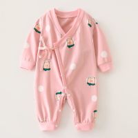 新生婴儿连体衣冬季套装女宝宝外出抱衣冬装满月公主加厚棉衣服1 粉色小猪和尚服 66 建议8-12斤