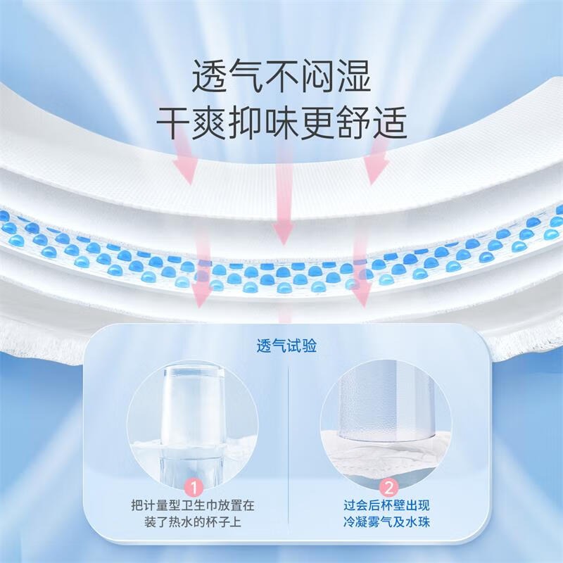 子初 计量裤型产妇卫生巾 700mm,3片/包高清大图