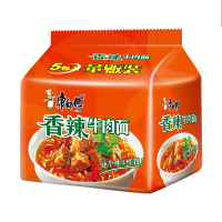 康师傅香辣牛肉方便面 五连包