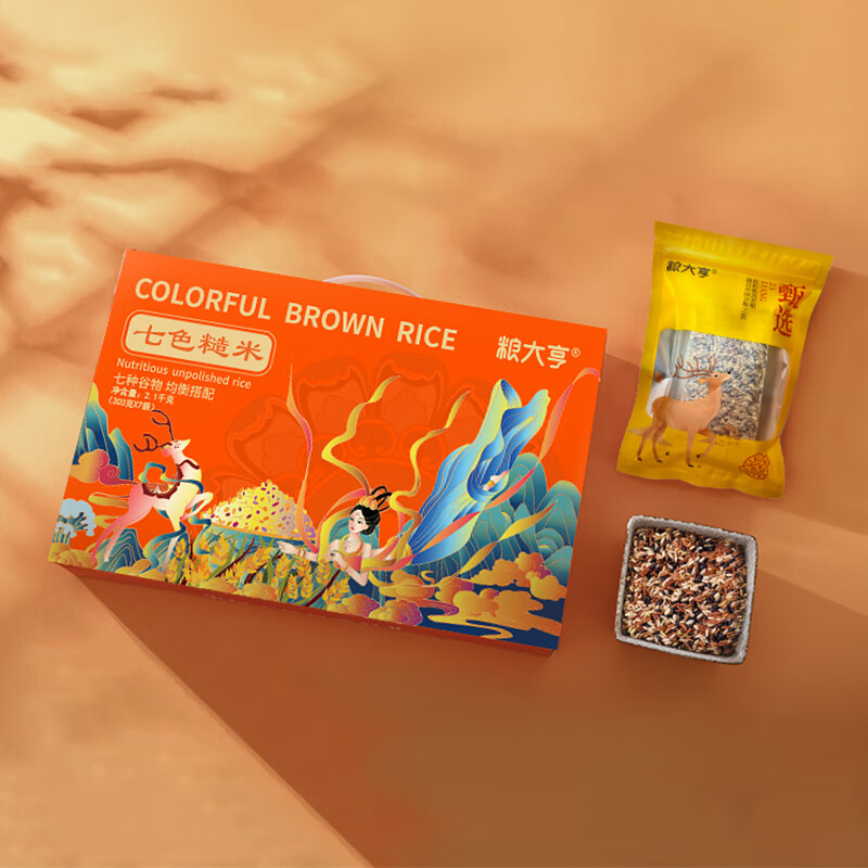 “粮大亨 [ 七色糙米礼盒 ] (敦煌印象)”高清大图