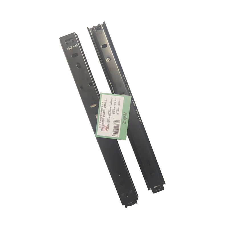 鸣扬一赫 抽屉滑道 黑钢10寸25cm/三节/普通款 副