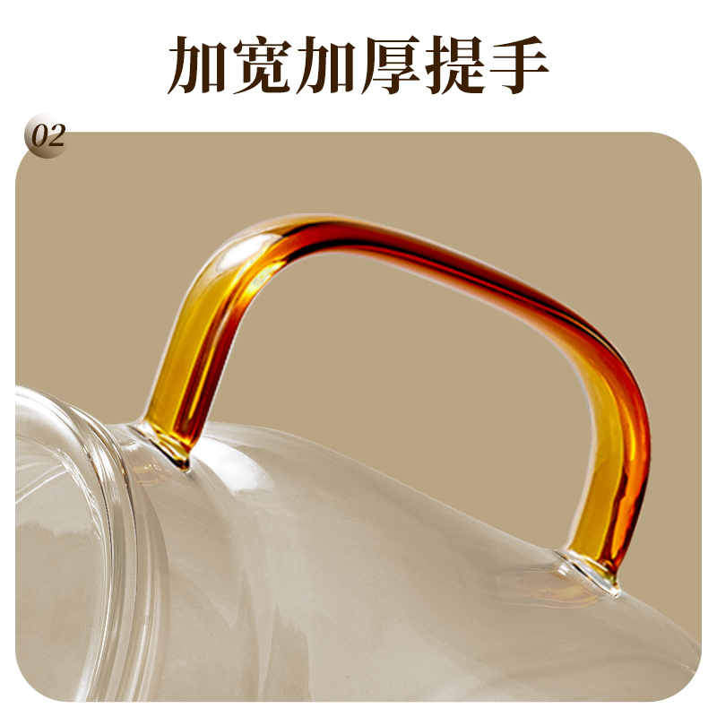 斗禾(DOUHE) DH-YS06 养生壶全玻璃壶体煮茶壶花茶壶电热水壶1.6L基础款高清大图