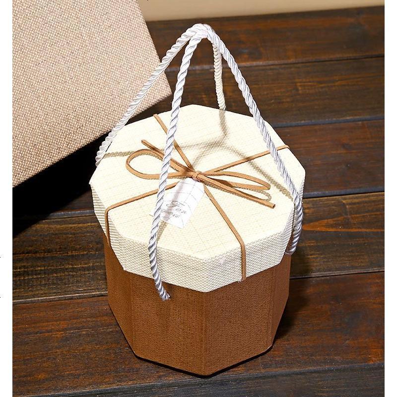 八边形六角礼品盒正方形礼物盒子生日回礼盒大号礼物包装盒子礼盒