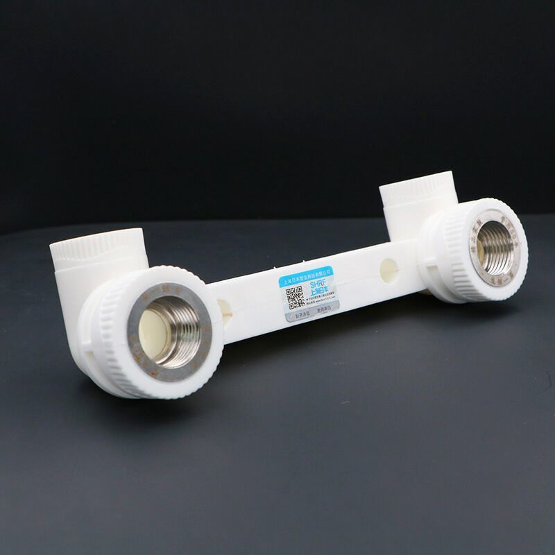 20*4分双联弯头 ppr双联内丝弯头连体三通绿色水管热熔管件花洒定位器