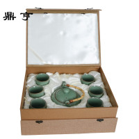 鼎亨龙泉青瓷茶壶 陶瓷提梁壶 大号泡茶壶大容量沏凉水壶套装单壶