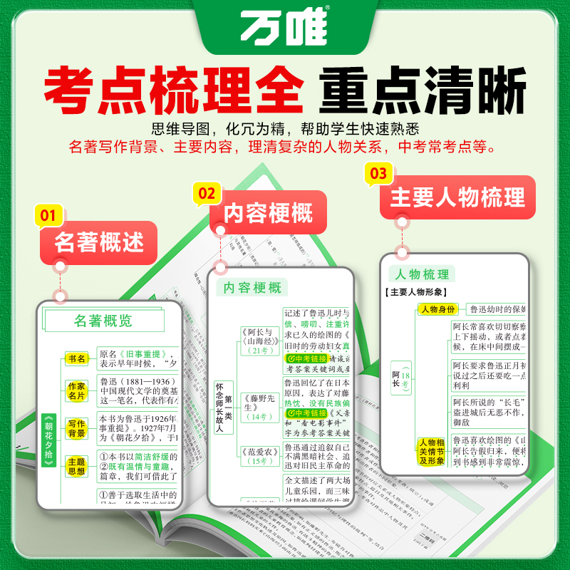 初中名著阅读与中考新考法 初中通用 [正版]2025版 初中名著阅读与中考新考法万唯中考名著导读考点精练七八九年级语文阅