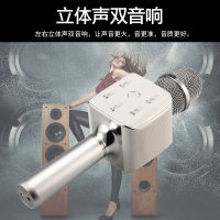 途讯听籁2 手机K歌宝掌上KTV带音箱麦克风无线全民K歌神器直播对唱话筒录歌唱歌练歌演出采访 配3.5mm线 银色