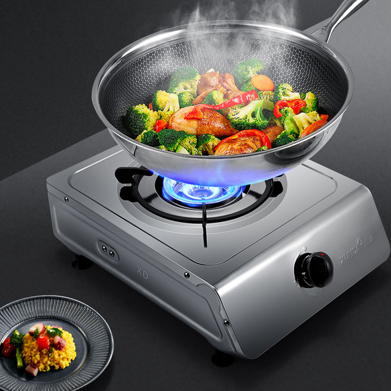 迅达T1猛火燃气灶煤气灶单灶家用不锈钢灶大火力台式天然气炉灶灶台灶具官方旗舰店(天然气)高清大图