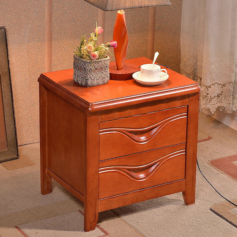 实木现代简约中式油漆款床头柜