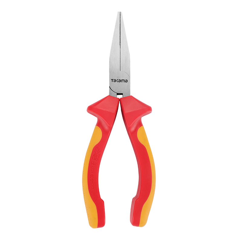 高松 takama VDE双色绝缘耐压扁嘴钳172mm*6“ v108217高清大图